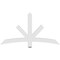 Ekena Millwork Alberta Architectural Grade PVC Gable Bracket, 60"W x 32 1/2"H x 2"D x 4"F, 13/12 Pitch GBP060X33X0204ALB00 - alternate 5